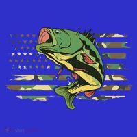 Patriotic Bass Fishing American Flag Fish Fisher Gift Women's Tank Top thumb 5