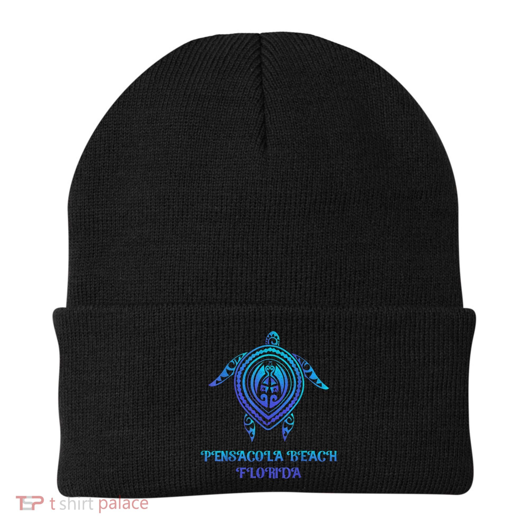 Pensacola Beach Florida Beach Souvenirs Sea Turtle Tribal Beanie