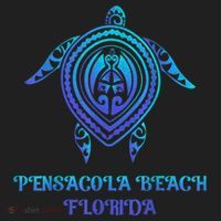Pensacola Beach Florida Beach Souvenirs Sea Turtle Tribal Tumbler thumb 3