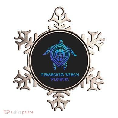 Pensacola Beach Florida Beach Souvenirs Sea Turtle Tribal Ornament