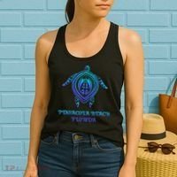 Pensacola Beach Florida Beach Souvenirs Sea Turtle Tribal Women's Tank Top thumb 2
