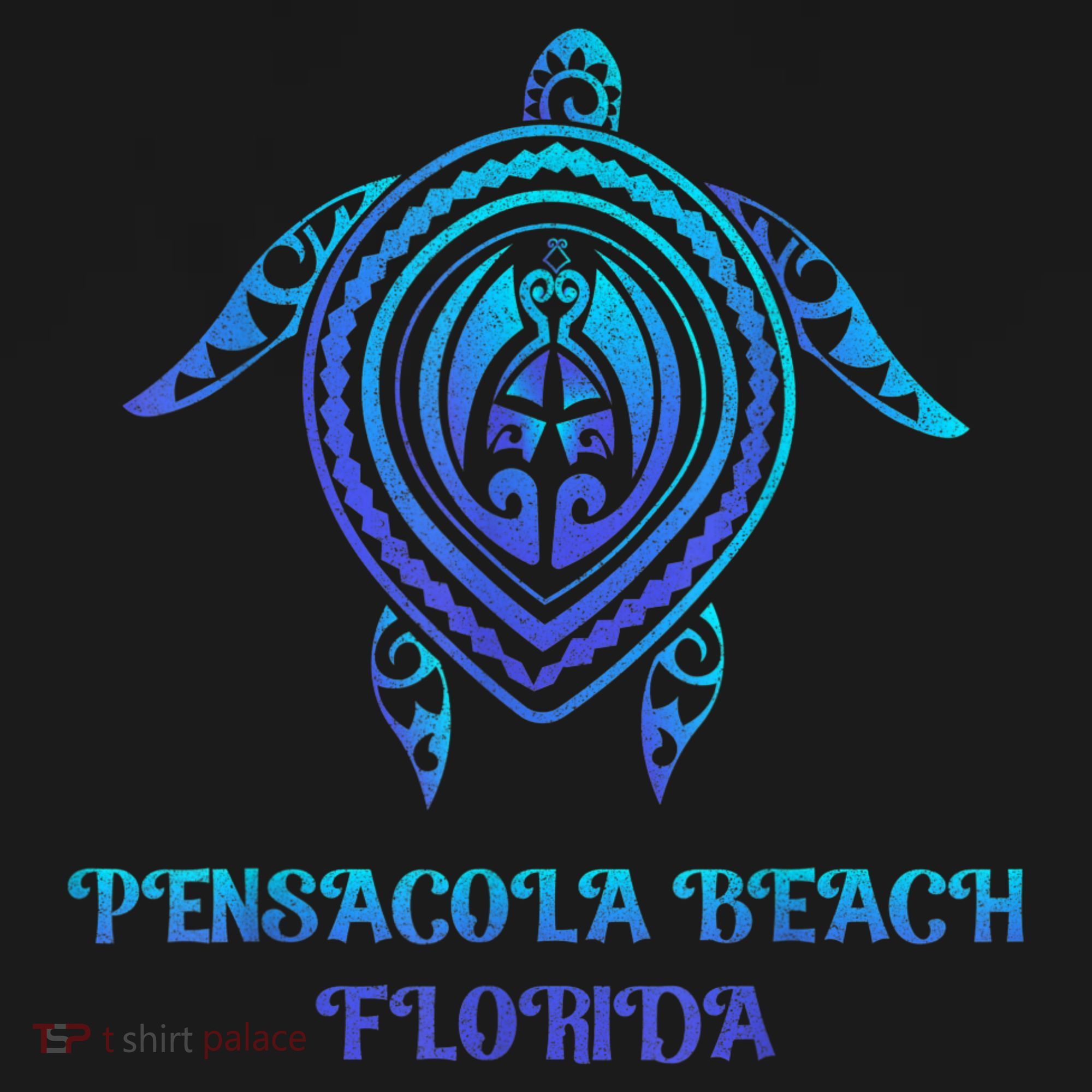 Pensacola Beach Florida Beach Souvenirs Sea Turtle Tribal Baby Bodysuit