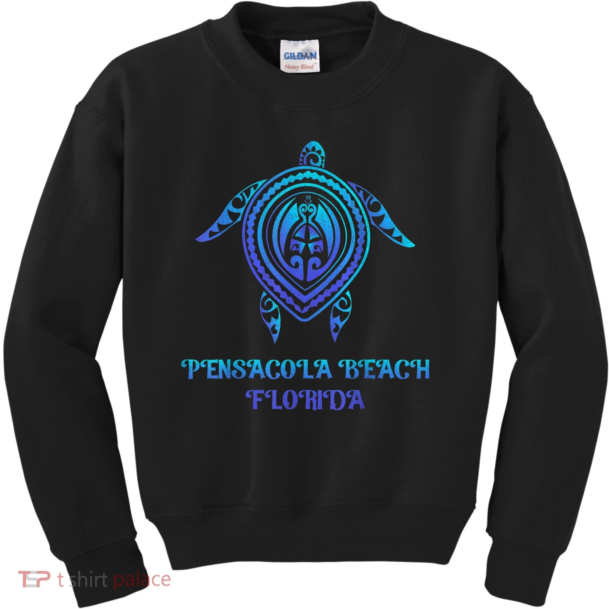 Pensacola Beach Florida Beach Souvenirs Sea Turtle Tribal Kids Sweatshirt