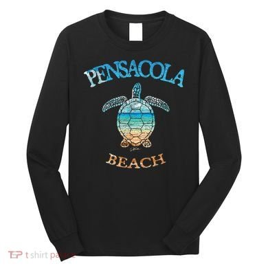 Pensacola Beach, FL, Sea Turtle Long Sleeve Shirt