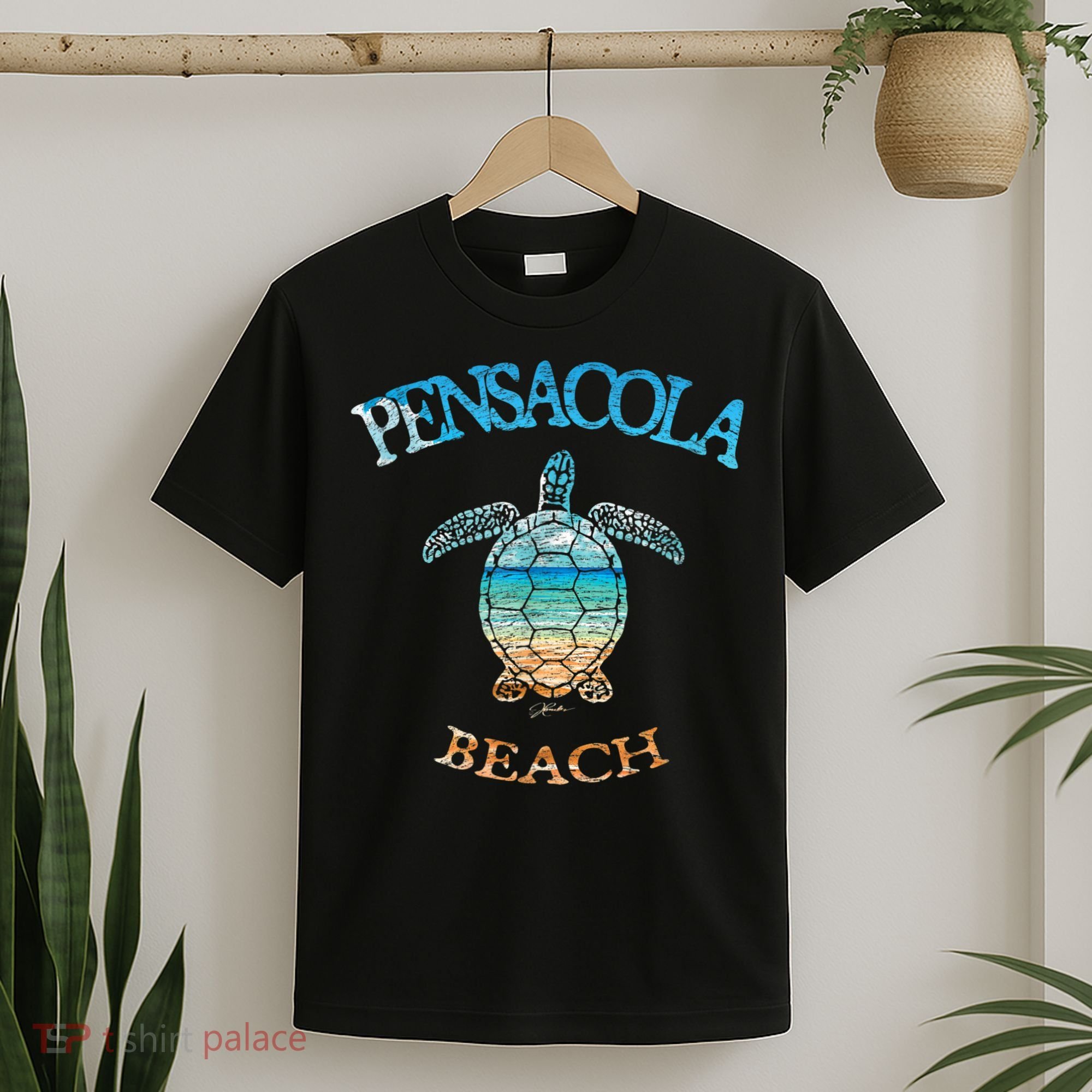Pensacola Beach, FL, Sea Turtle T-Shirt