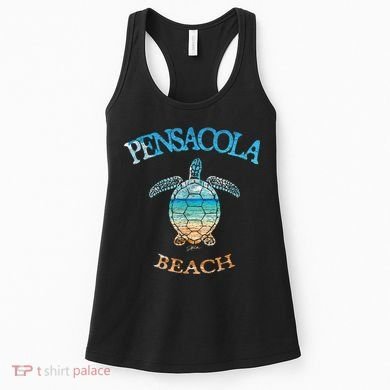 Pensacola Beach, FL, Sea Turtle Women's Tank Top