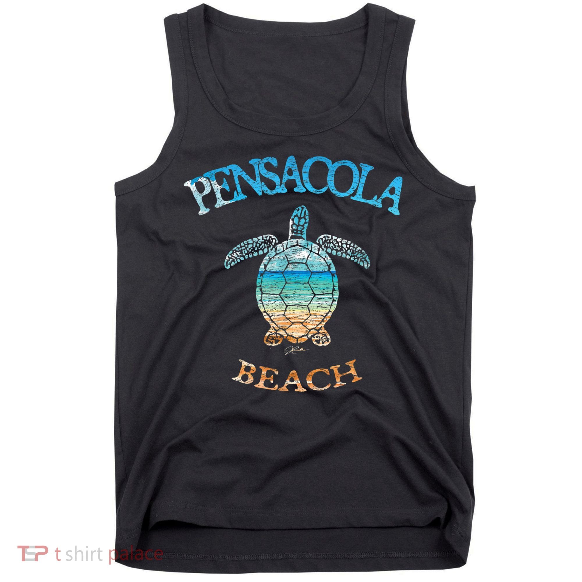 Pensacola Beach, FL, Sea Turtle Tank Top
