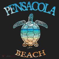 Pensacola Beach, FL, Sea Turtle Golf Towel thumb 3