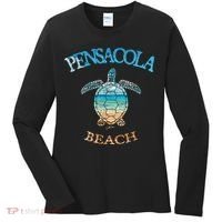 Pensacola Beach, FL, Sea Turtle Women's Long Sleeve Shirt thumb 0