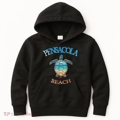 Pensacola Beach, FL, Sea Turtle Kids Hoodie