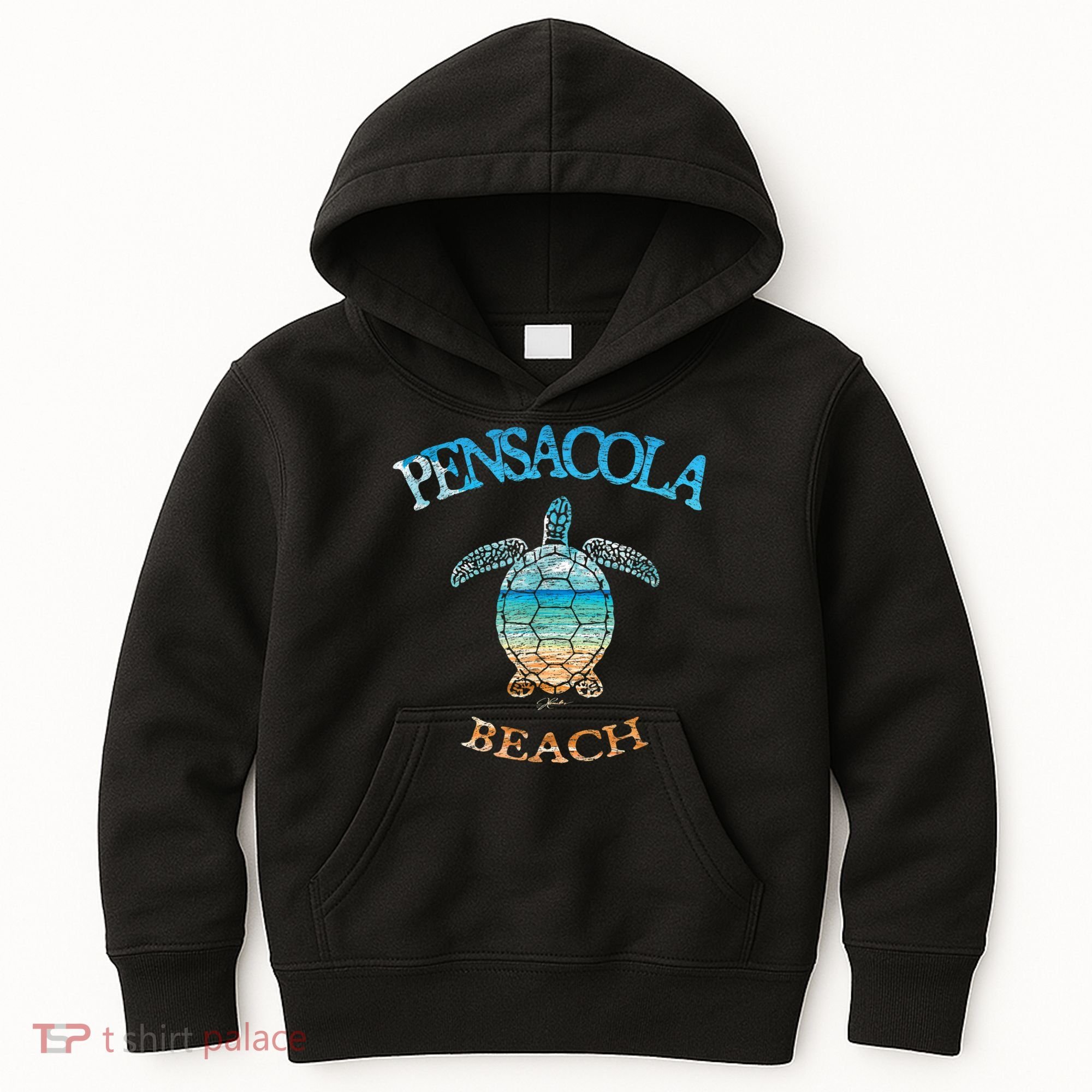 Pensacola Beach, FL, Sea Turtle Kids Hoodie