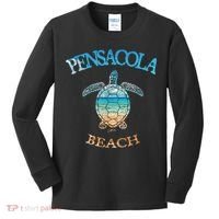 Pensacola Beach, FL, Sea Turtle Kids Long Sleeve Shirt thumb 0