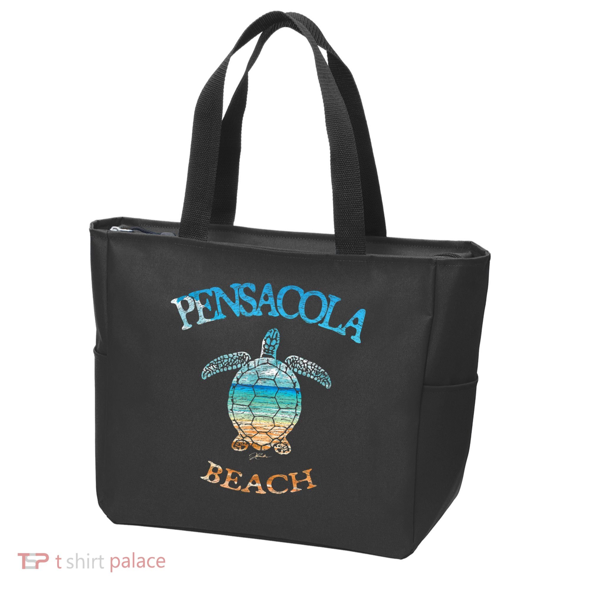 Pensacola Beach, FL, Sea Turtle Tote Bag