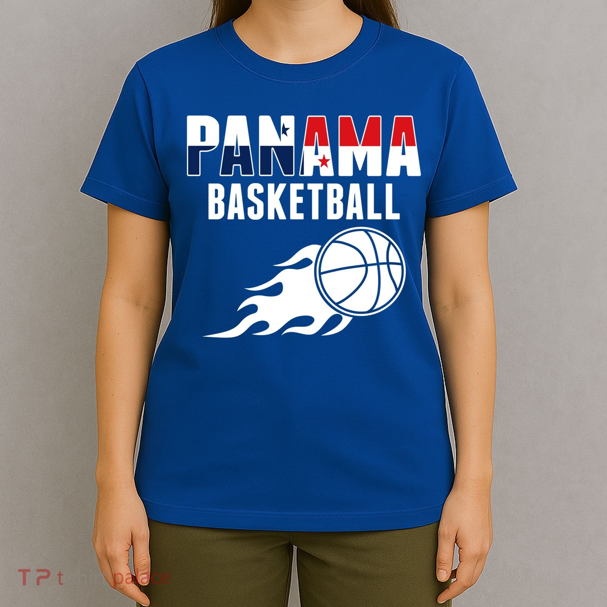 Panama Basketball Fans Jersey Gift Panaian Flag Sport Lovers Gift T-Shirt