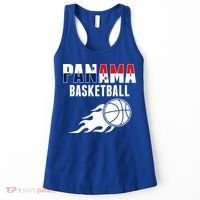 Panama Basketball Fans Jersey Gift Panaian Flag Sport Lovers Gift Women's Tank Top thumb 0