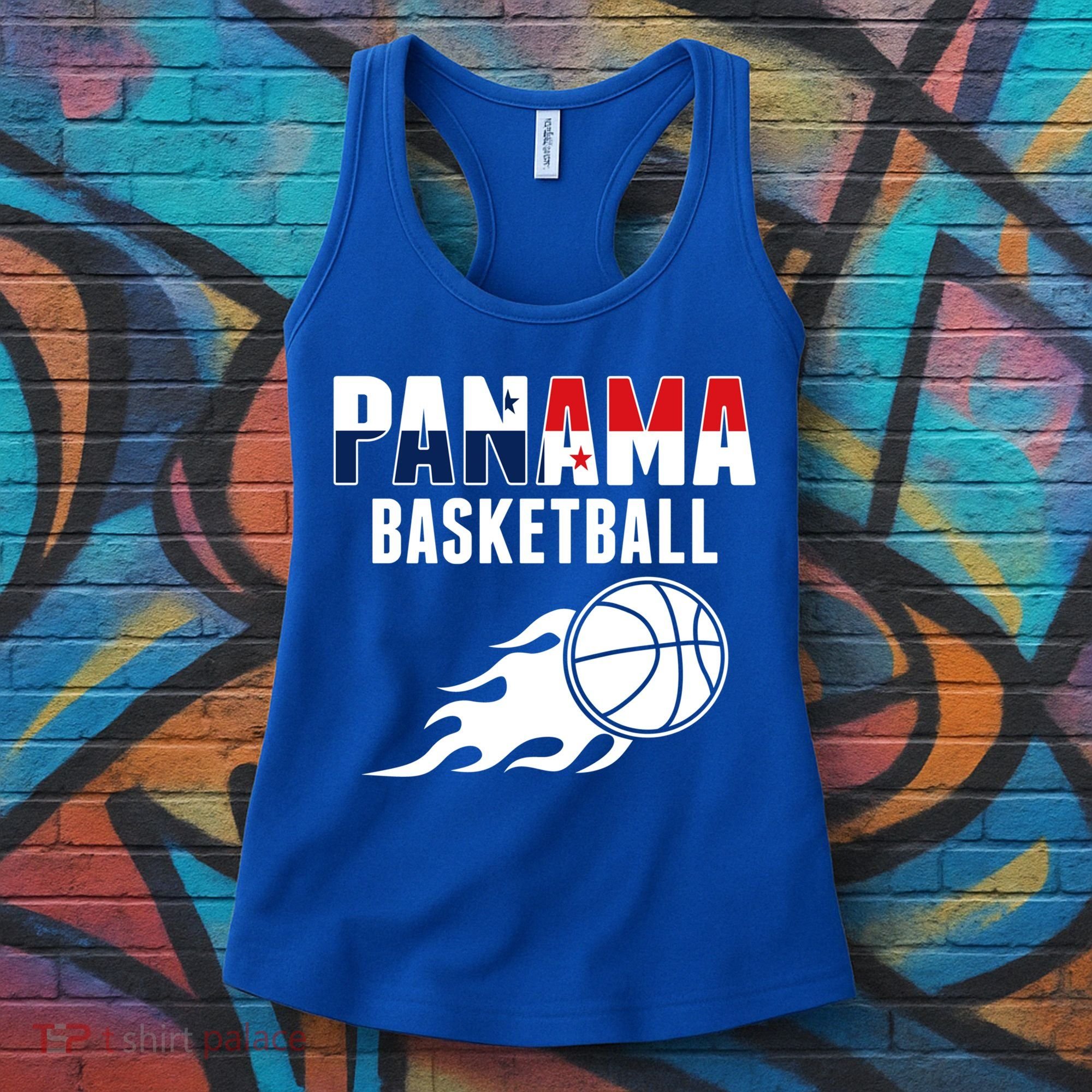 Panama Basketball Fans Jersey Gift Panaian Flag Sport Lovers Gift Women's Tank Top
