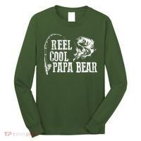 Papa Bear Fishing Reel Cool Papa Bear Long Sleeve Shirt thumb 0