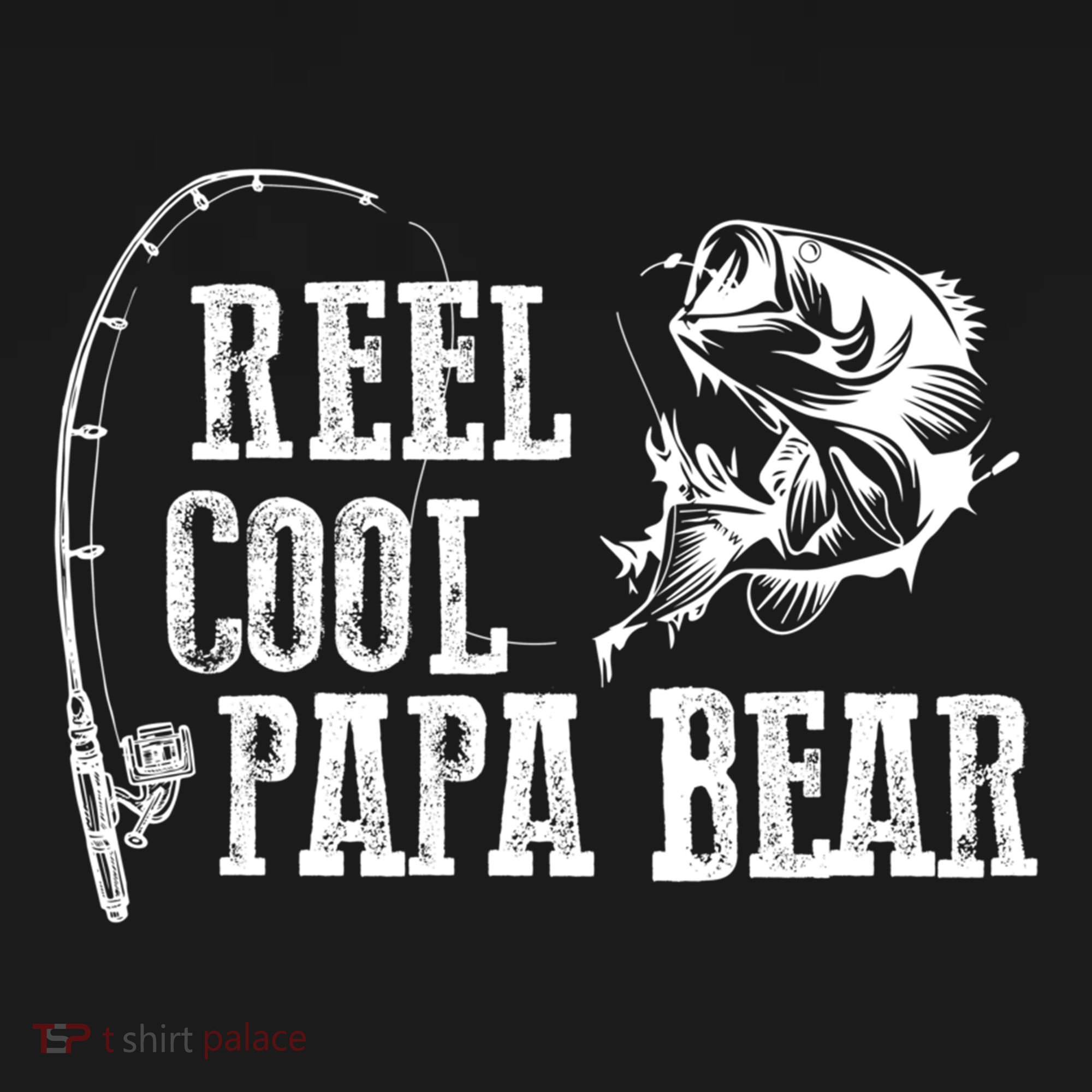 Papa Bear Fishing: Reel Cool Papa Bear Funny Gift Bucket Hat