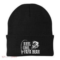 Papa Bear Fishing: Reel Cool Papa Bear Funny Gift Beanie thumb 0