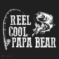 Papa Bear Fishing: Reel Cool Papa Bear Funny Gift Beanie thumb 2