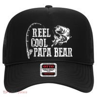 Papa Bear Fishing: Reel Cool Papa Bear Funny Gift Hat thumb 0