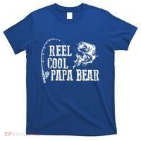 Papa Bear Fishing: Reel Cool Papa Bear Funny Gift T-Shirt thumb 0