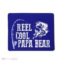 Papa Bear Fishing: Reel Cool Papa Bear Funny Gift Mousepad thumb 0