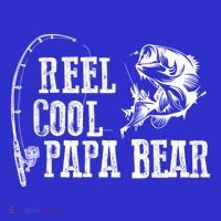 Papa Bear Fishing: Reel Cool Papa Bear Funny Gift Visor thumb 3