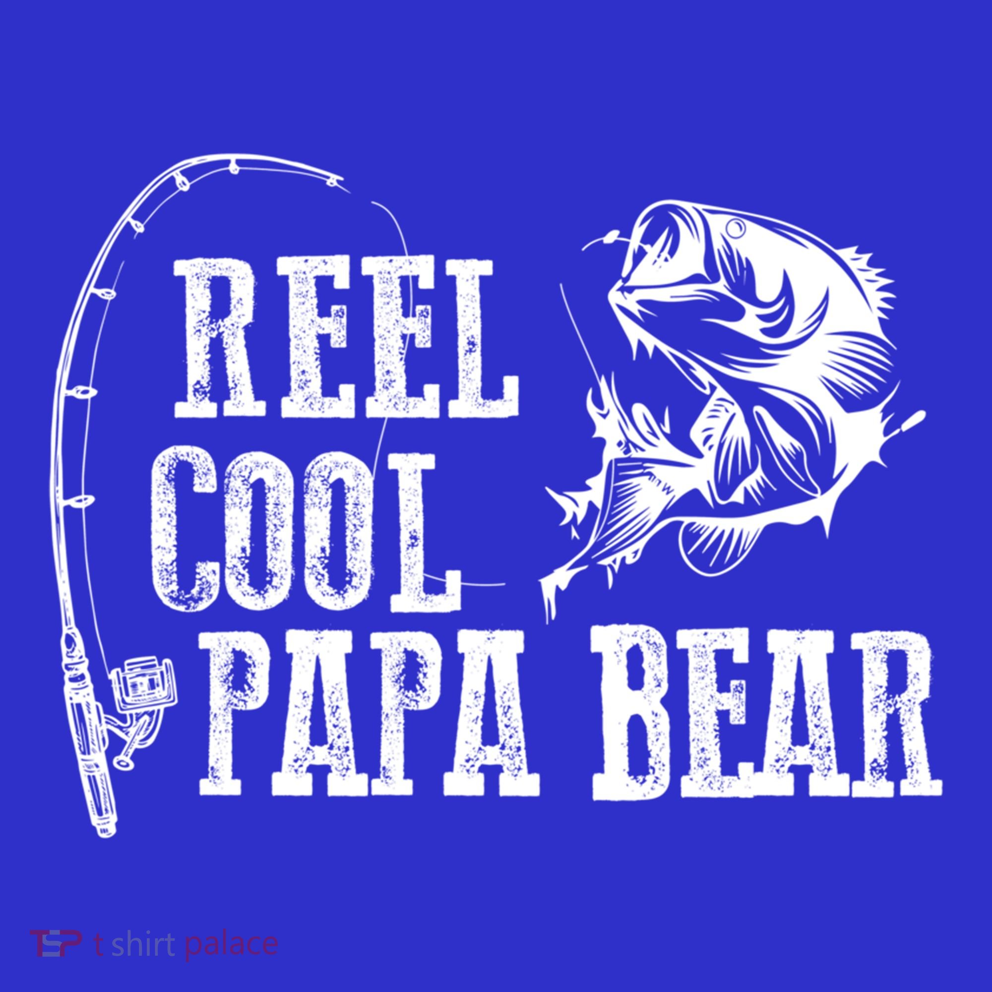 Papa Bear Fishing: Reel Cool Papa Bear Funny Gift Visor