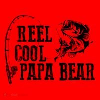 Papa Bear Fishing: Reel Cool Papa Bear Funny Gift Santa Hat thumb 1