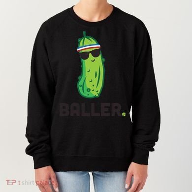 Pickle Baller Funny Pickleball Women's Sweatshirt