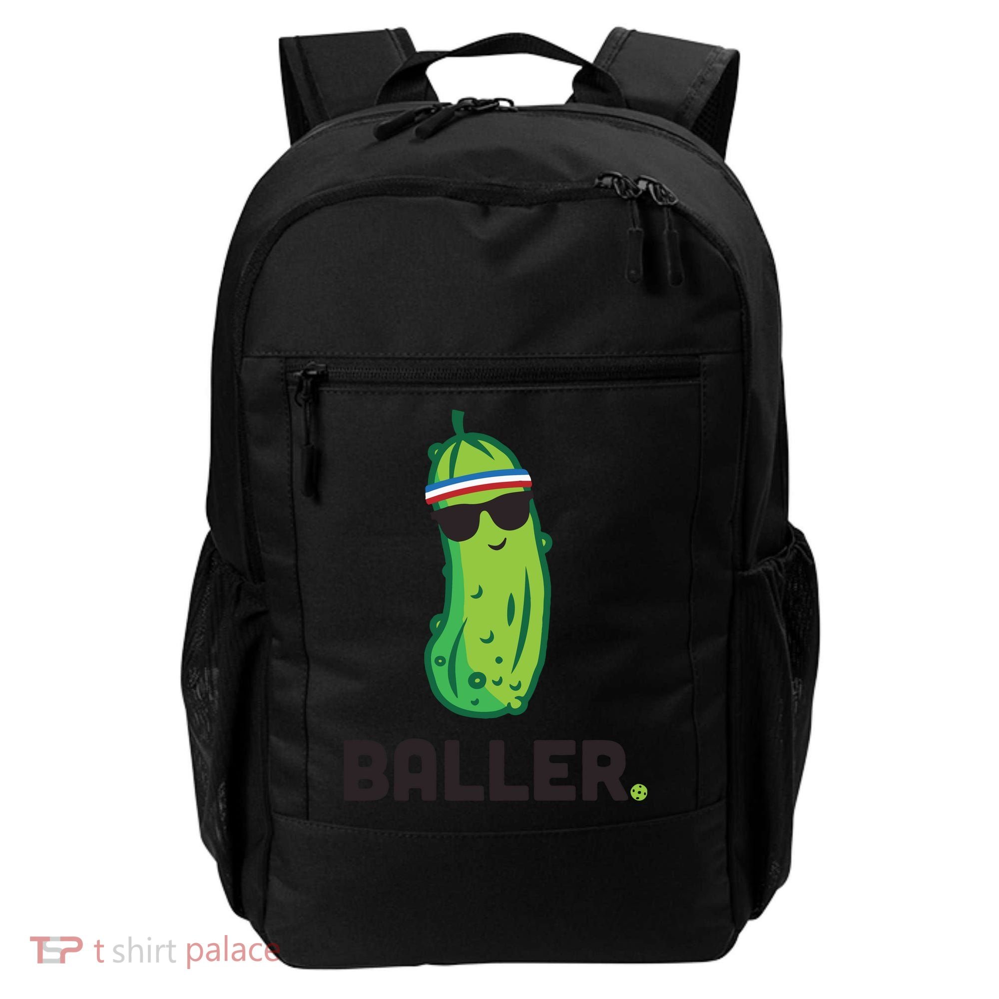 Pickle Baller Funny Pickleball Backpack