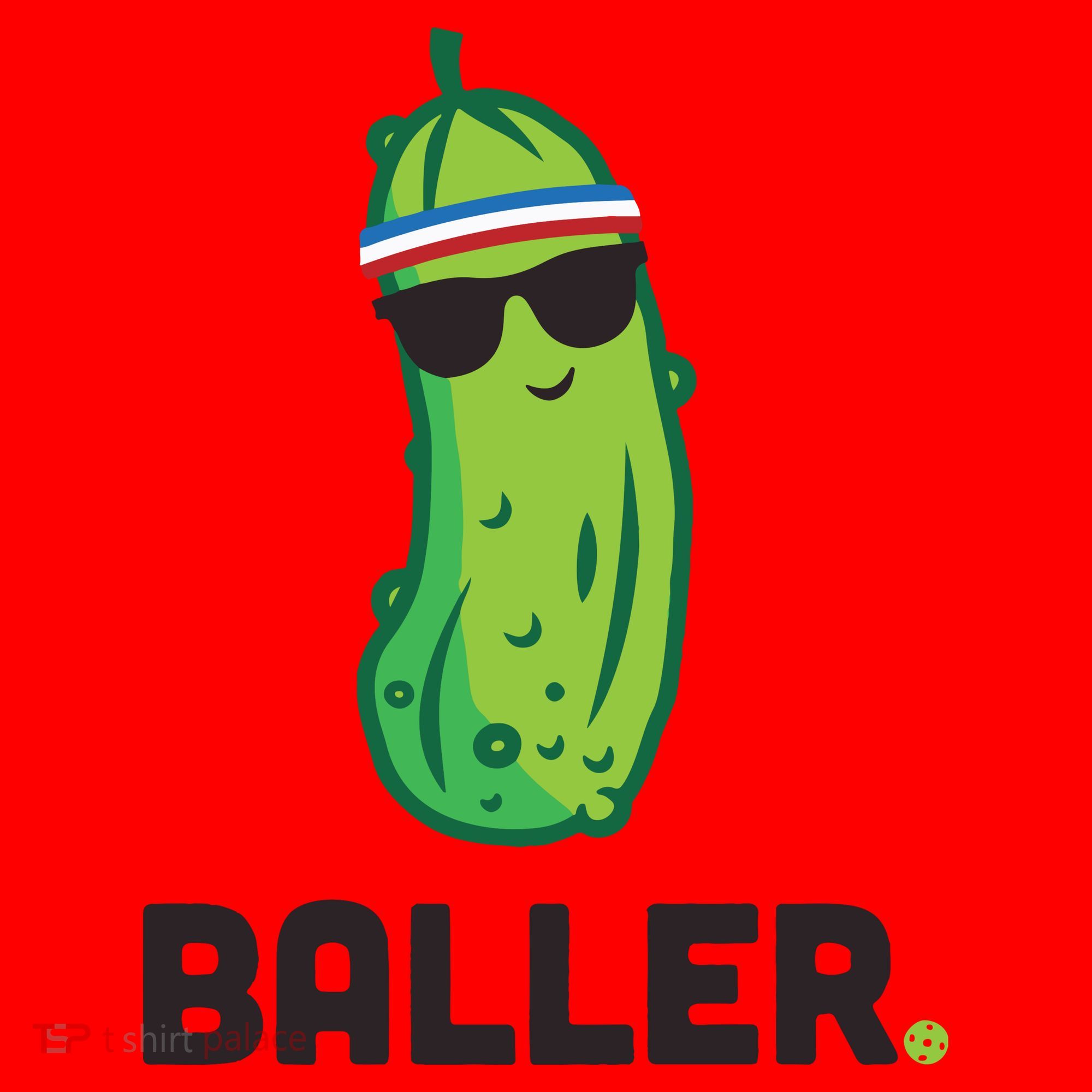 Pickle Baller Funny Pickleball Santa Hat