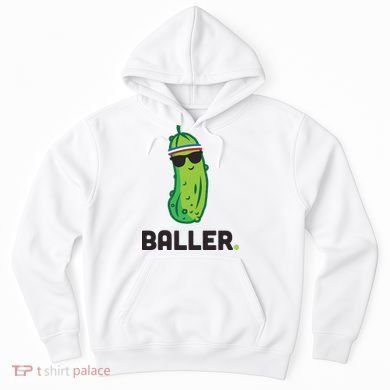 Pickle Baller Funny Pickleball Hoodie