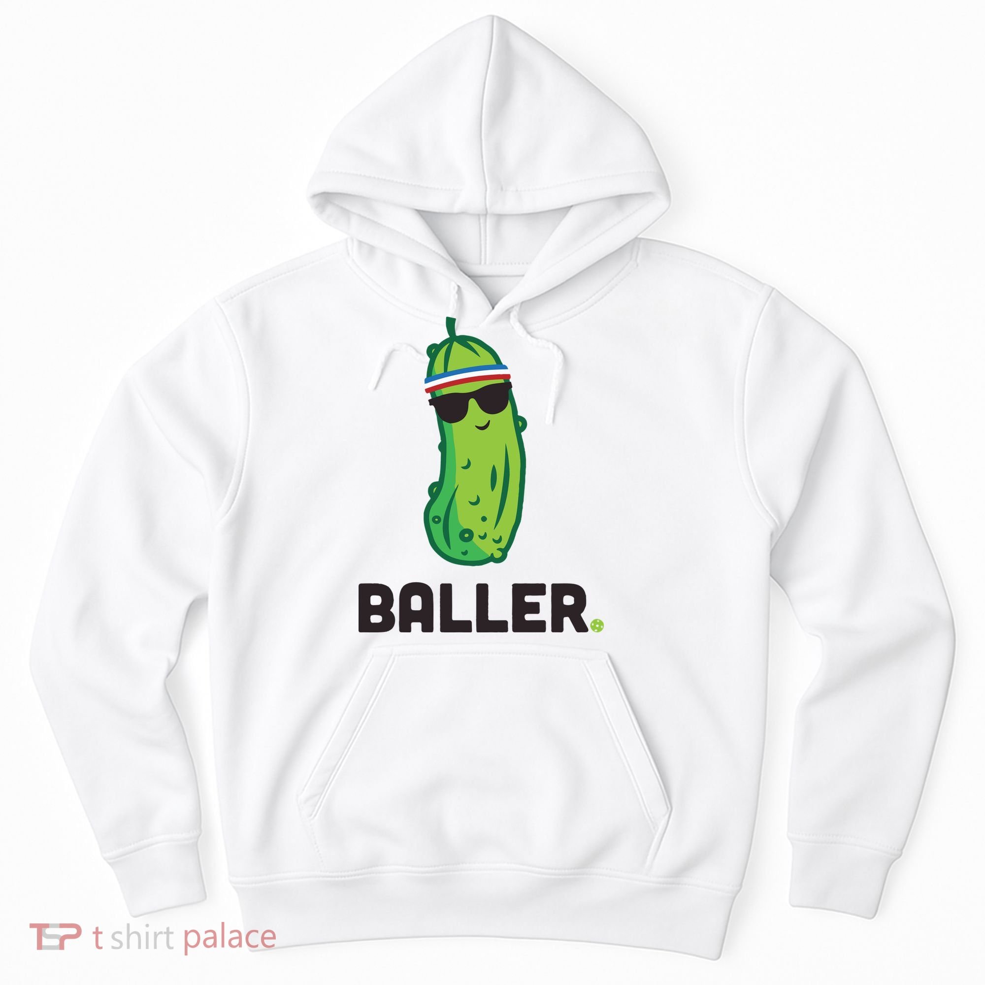 Pickle Baller Funny Pickleball Hoodie