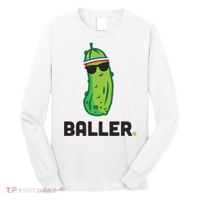 Pickle Baller Funny Pickleball Long Sleeve Shirt