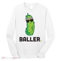 Pickle Baller Funny Pickleball Long Sleeve Shirt thumb 0
