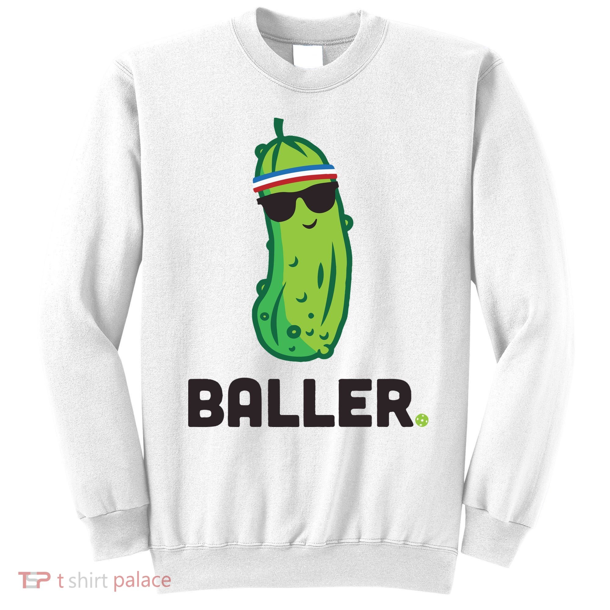Pickle Baller Funny Pickleball Sweatshirt