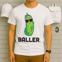 Pickle Baller Funny Pickleball T-Shirt thumb 6