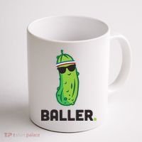 Pickle Baller Funny Pickleball Coffee Mug thumb 1