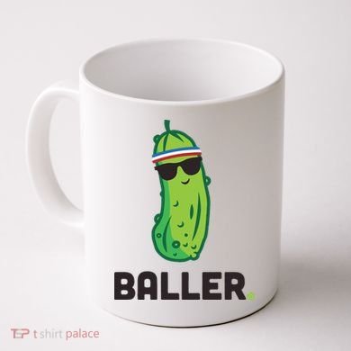Pickle Baller Funny Pickleball Coffee Mug