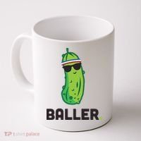 Pickle Baller Funny Pickleball Coffee Mug thumb 0