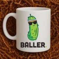 Pickle Baller Funny Pickleball Coffee Mug thumb 2