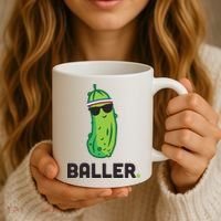 Pickle Baller Funny Pickleball Coffee Mug thumb 3