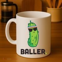 Pickle Baller Funny Pickleball Coffee Mug thumb 4