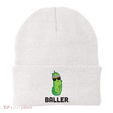 Pickle Baller Funny Pickleball Beanie