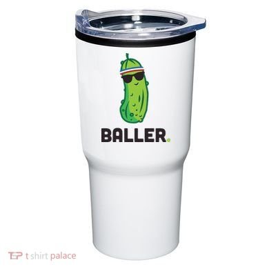 Pickle Baller Funny Pickleball Tumbler