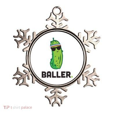 Pickle Baller Funny Pickleball Ornament