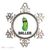 Pickle Baller Funny Pickleball Ornament thumb 0