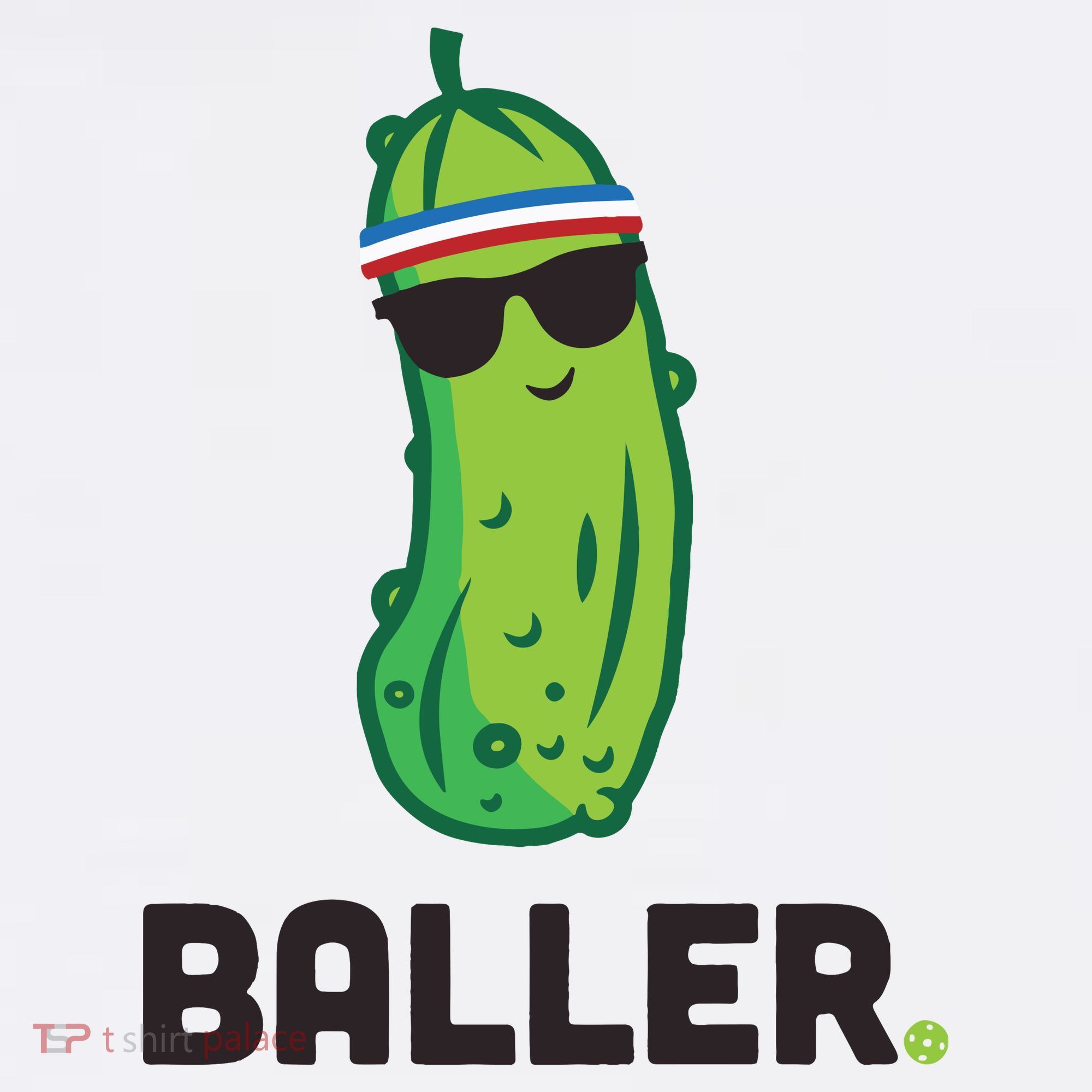 Pickle Baller Funny Pickleball Ornament